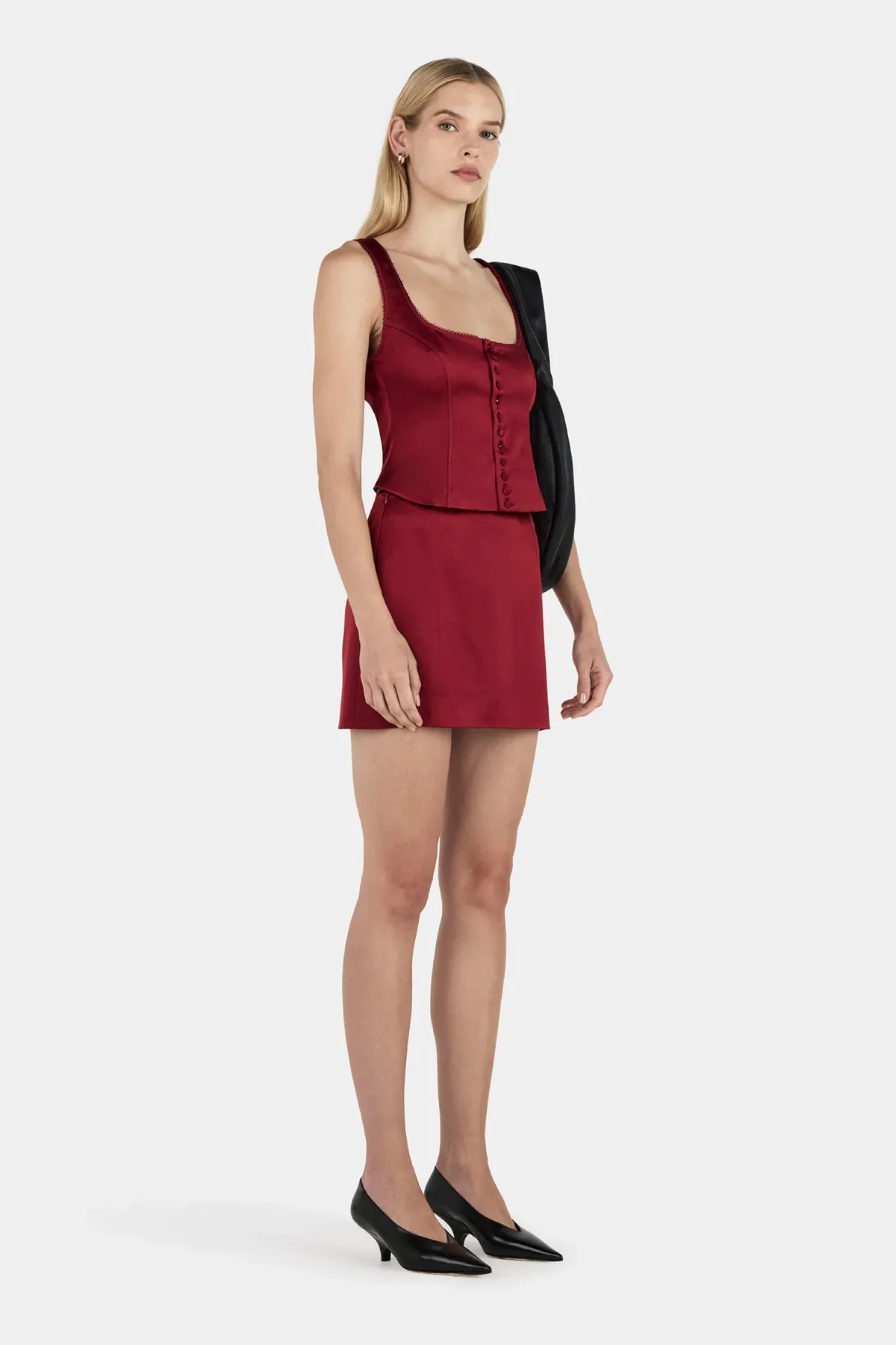 Hansen and Gretel Rowena Corset Top Red Dahlia Size 8 - Image 3