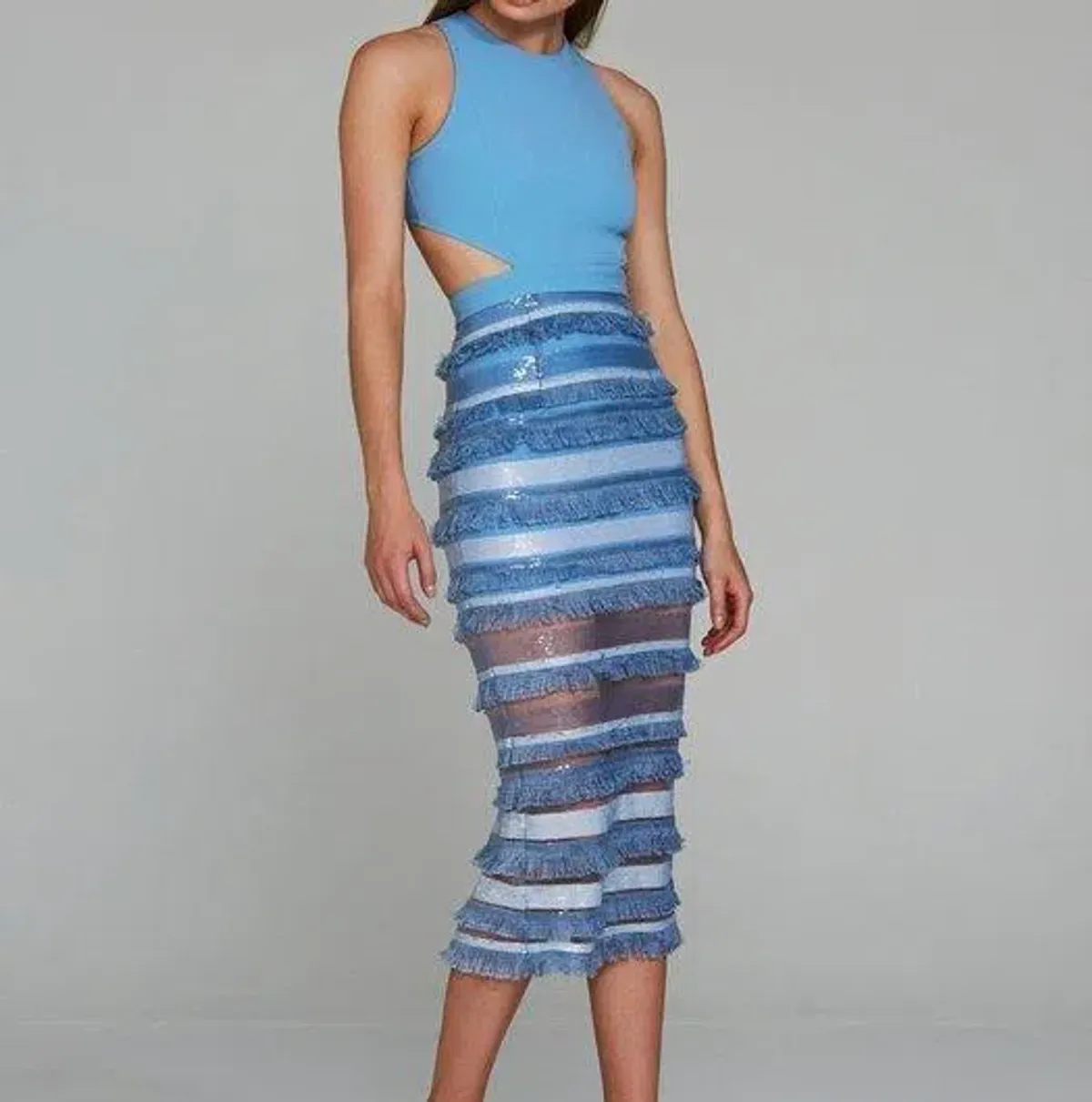 Eliya The Label Oriana Dress Blue Size 6 - Image 1