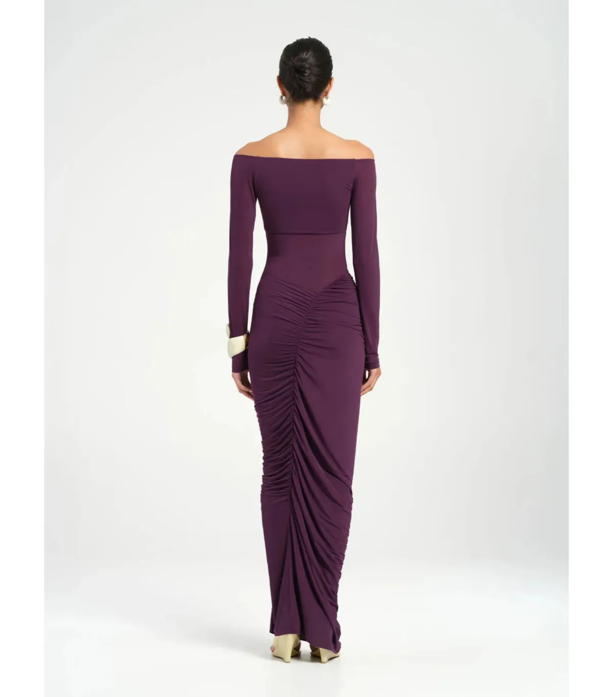 Benni Wilma Maxi Dress Deep Purple Size AU 10 - Image 3
