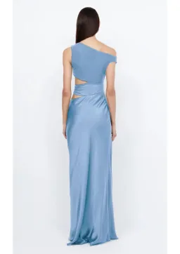 Bec & Bridge Whorl Asym Maxi Dress in Blue Size 16 for rent on The Volte - image 3