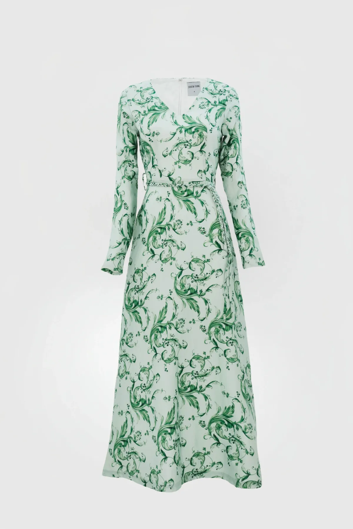 Justin Tong Eleanor Maxi Dress Green Size 8  - Image 7