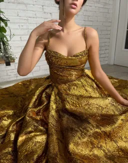 Teuta Matoshi Autumn Leaves Gown for rent on The Volte - image 5