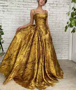 Teuta Matoshi Autumn Leaves Gown for rent on The Volte - image 3