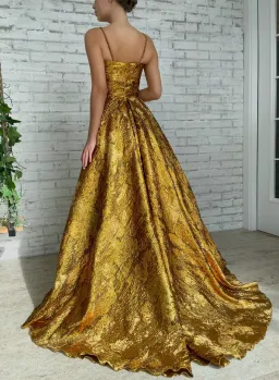 Teuta Matoshi Autumn Leaves Gown for rent on The Volte - image 4
