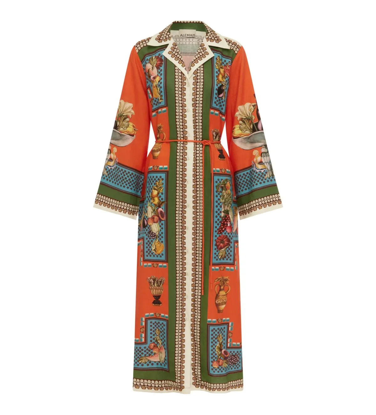 Alemais Rocco Midi Shirtdress Multi Print Size 12/L - Image 5