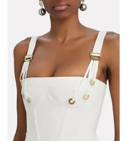Dion Lee Fan Laced Mini Dress Ivory Size AU 4 for rent on The Volte - image 6
