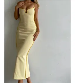 Paris Georgia Marlo Midi Dress Daffy Yellow Size XS AU 6 for rent on The Volte - image 6