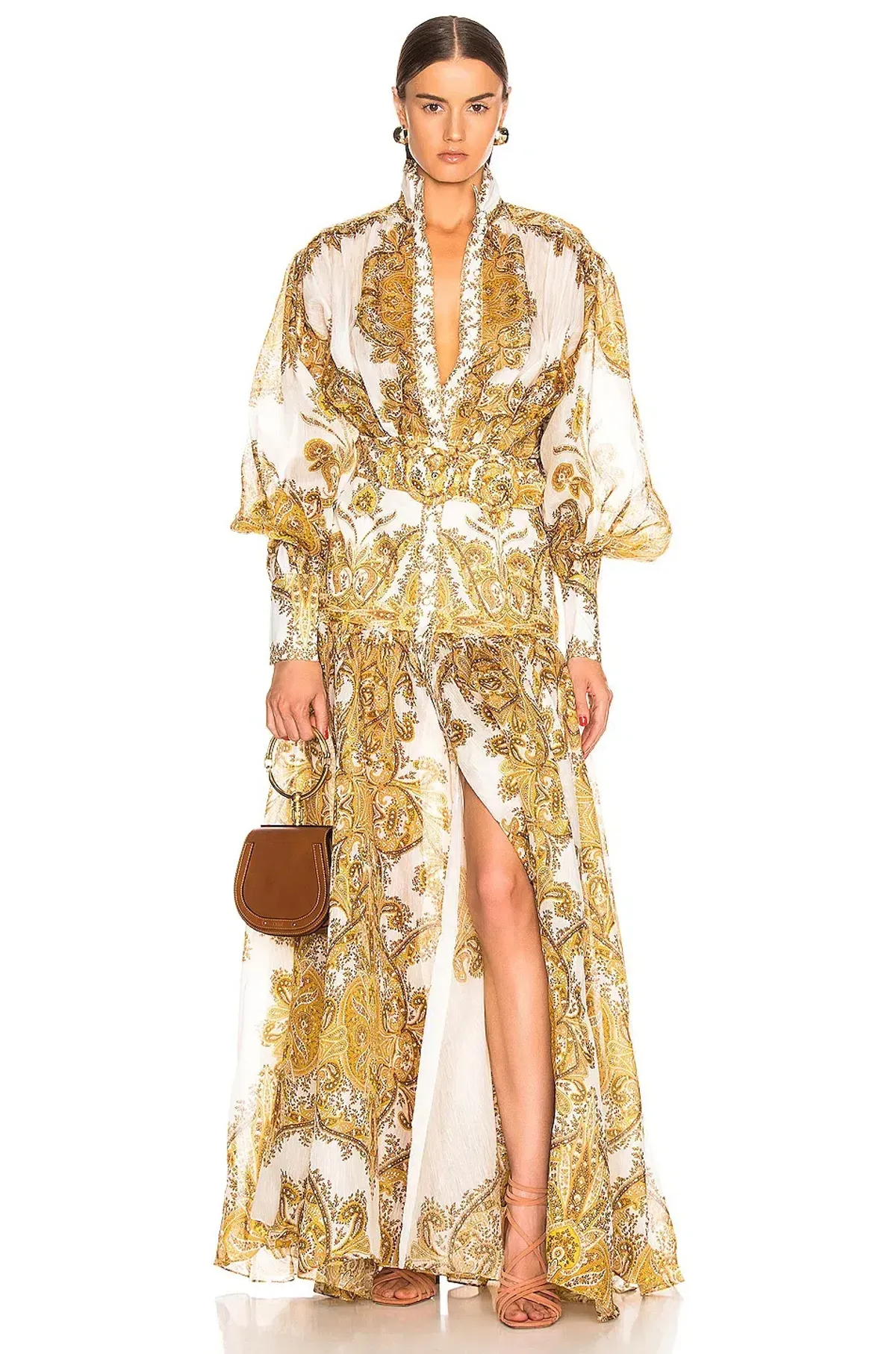 Zimmermann Zippy Billow Dress Golden Paisley Size 3 / AU 14 - Image 1