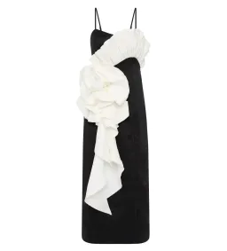 Aje Parallels Spiral Midi Dress Black Size 10 for rent on The Volte - image 6