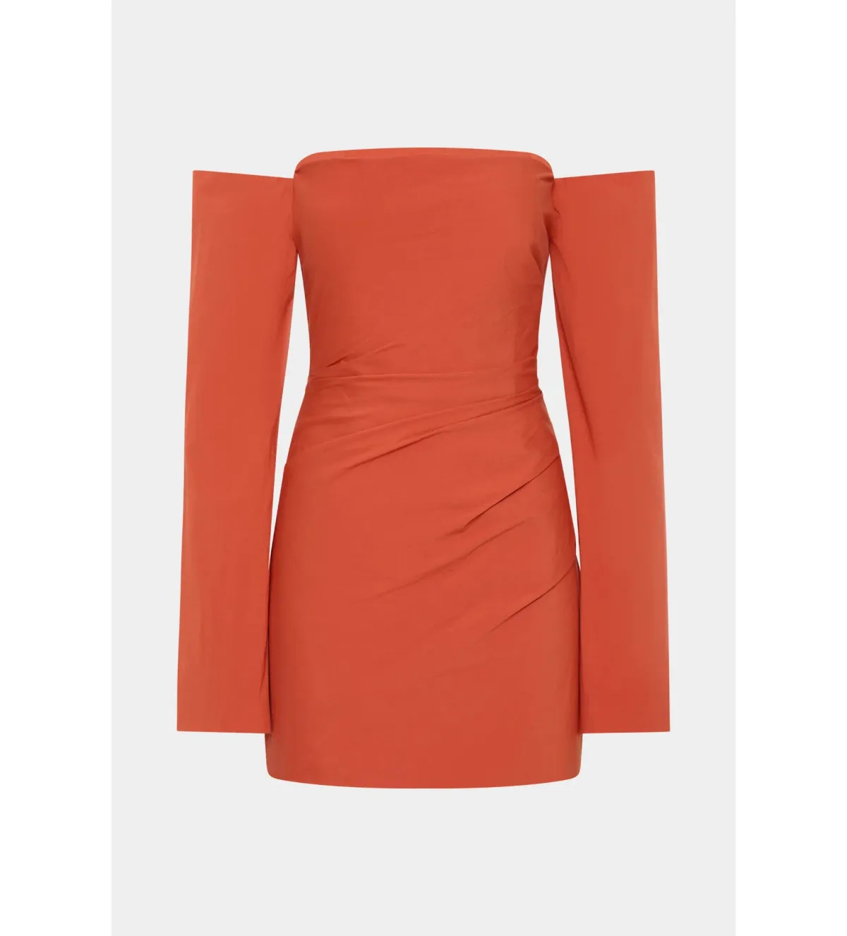 Sir the Label Rossana Off Shoulder Mini Dress Terracotta Size 0 AU 6 - Image 5