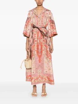 Zimmermann Wylie Midi Dress Multi Size 12 for rent on The Volte - image 1