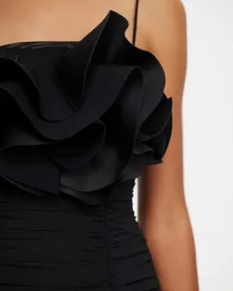 Acler Walsworth Midi Dress Black Size 8 for rent on The Volte - image 2