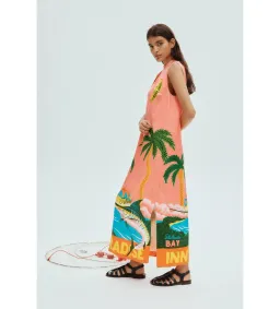Alemais Paradiso Silk Midi Dress in Print Size 16 for rent on The Volte - image 2