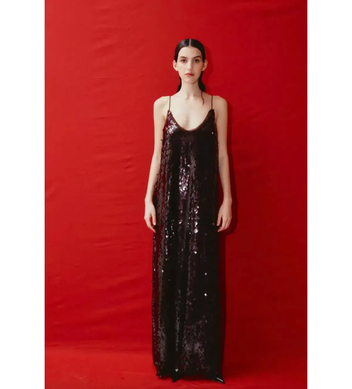 Alemais Geanie Sequin Gown In Chocolate Size L / AU 12 - Image 1