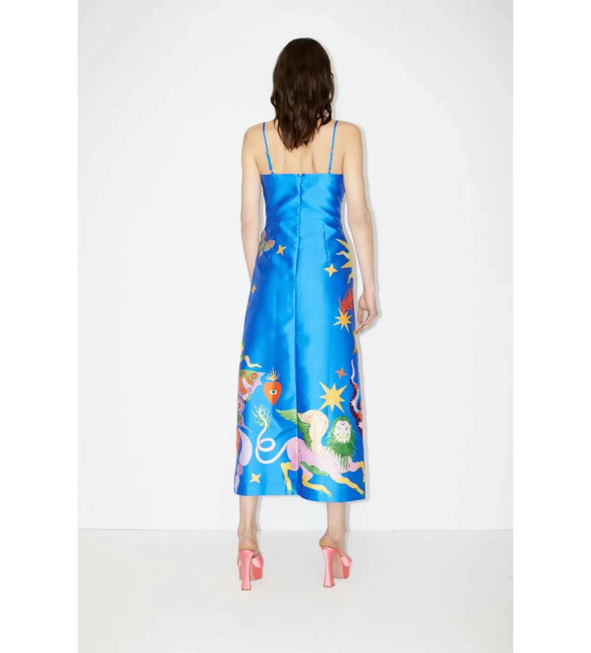 Alémais Guardian Silk Midi Dress in Blue Size XL / AU 16 - Image 3
