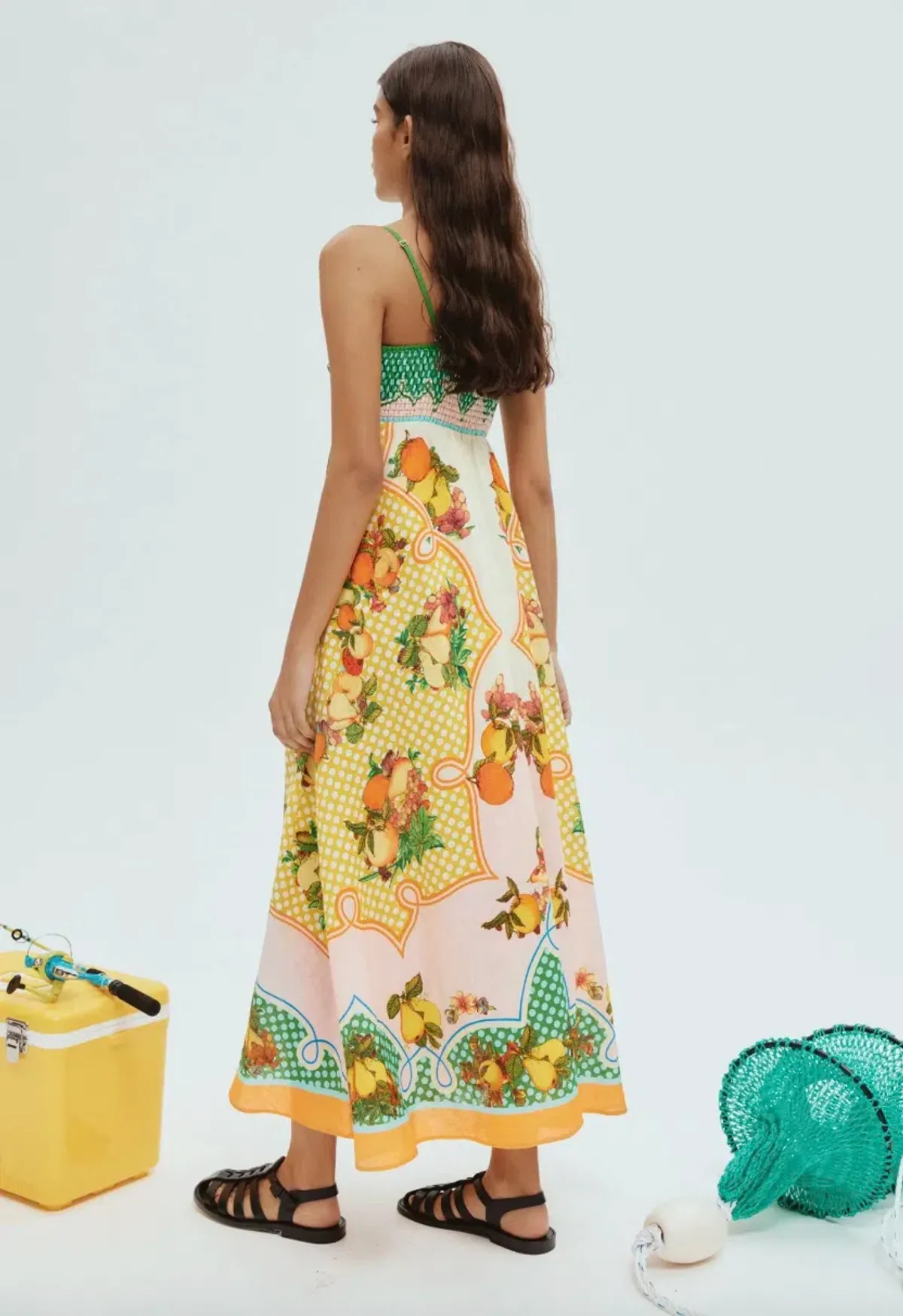 Alemais Lemonis Midi Sundress Multi Size AU 12 - Image 4