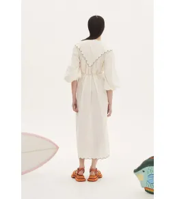 Alémais Nelly Embroidered Midi Dress Floral Size AU 12 for rent on The Volte - image 3