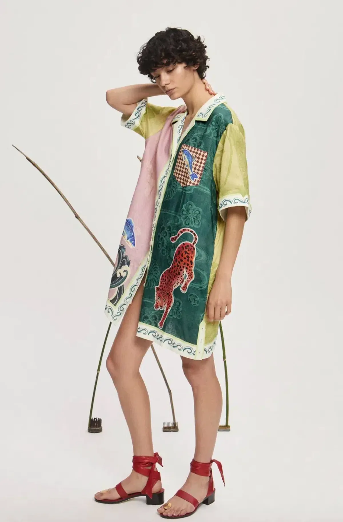 Alémais Rochester Mini Shirtdress Multi Size 16 - Image 5