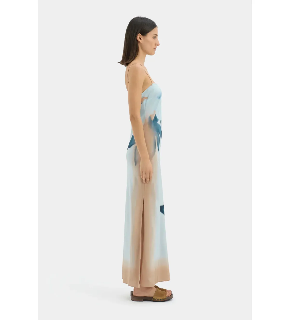 Sir The Label Serene Slip Maxi Dress Sequoia Blue Floral Size 2/AU 10 - Image 2