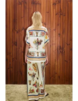Alemais Mercado Shirt Multi Print Size  for rent on The Volte - image 3