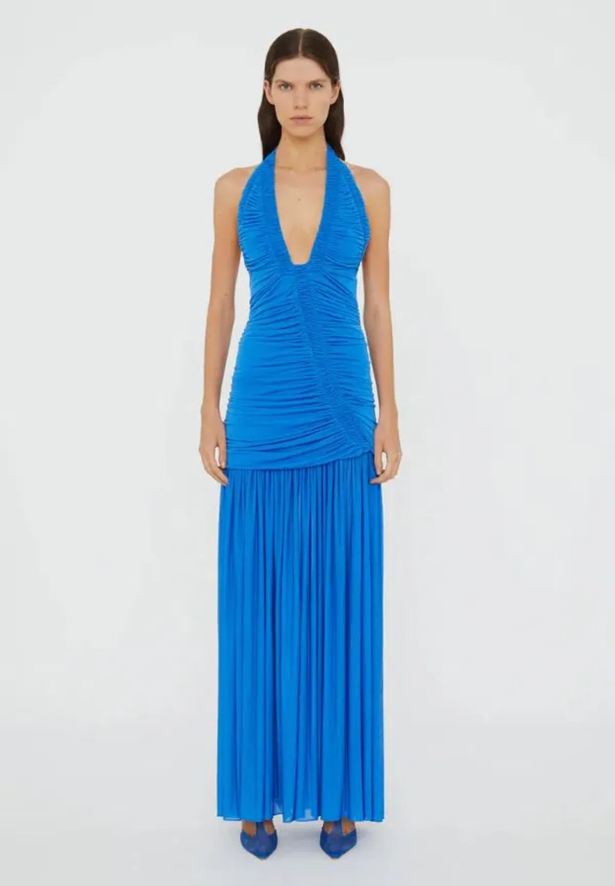 Christopher Esber Orion Gown in Lapis Size 8 - Image 1