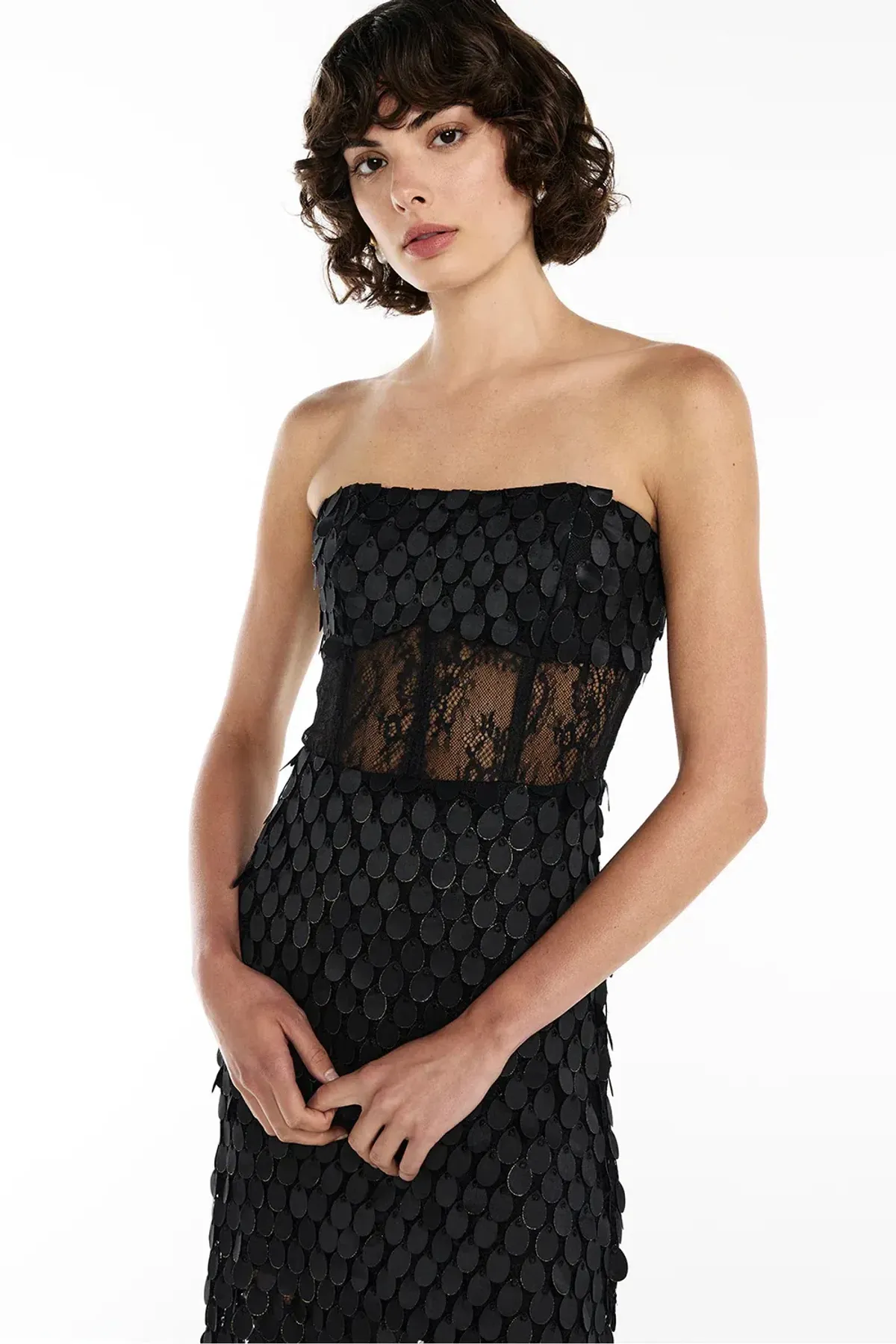 Manning Cartell Supreme Extreme Strapless Gown Black Size 14 - Image 4