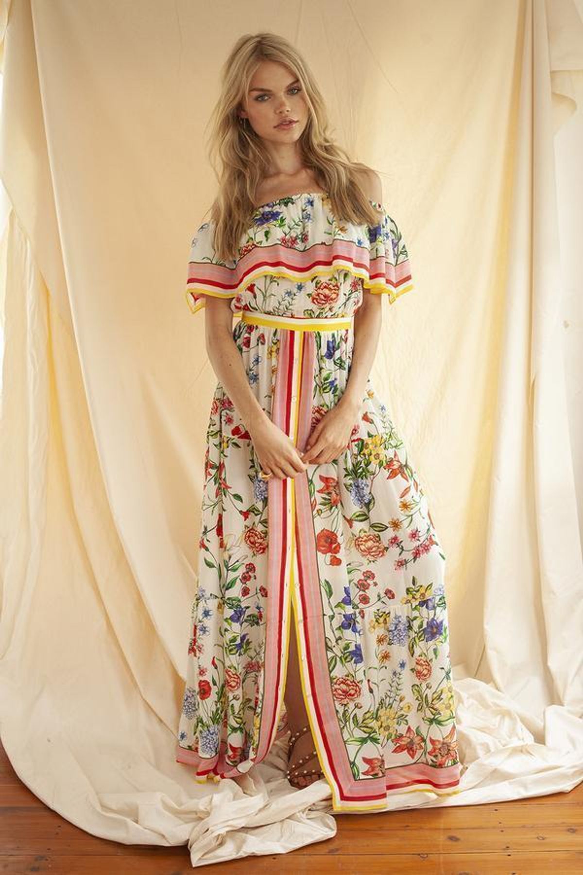 Coco Ribbon Here Comes the Sun Maxi Dress size 10 - Image 1