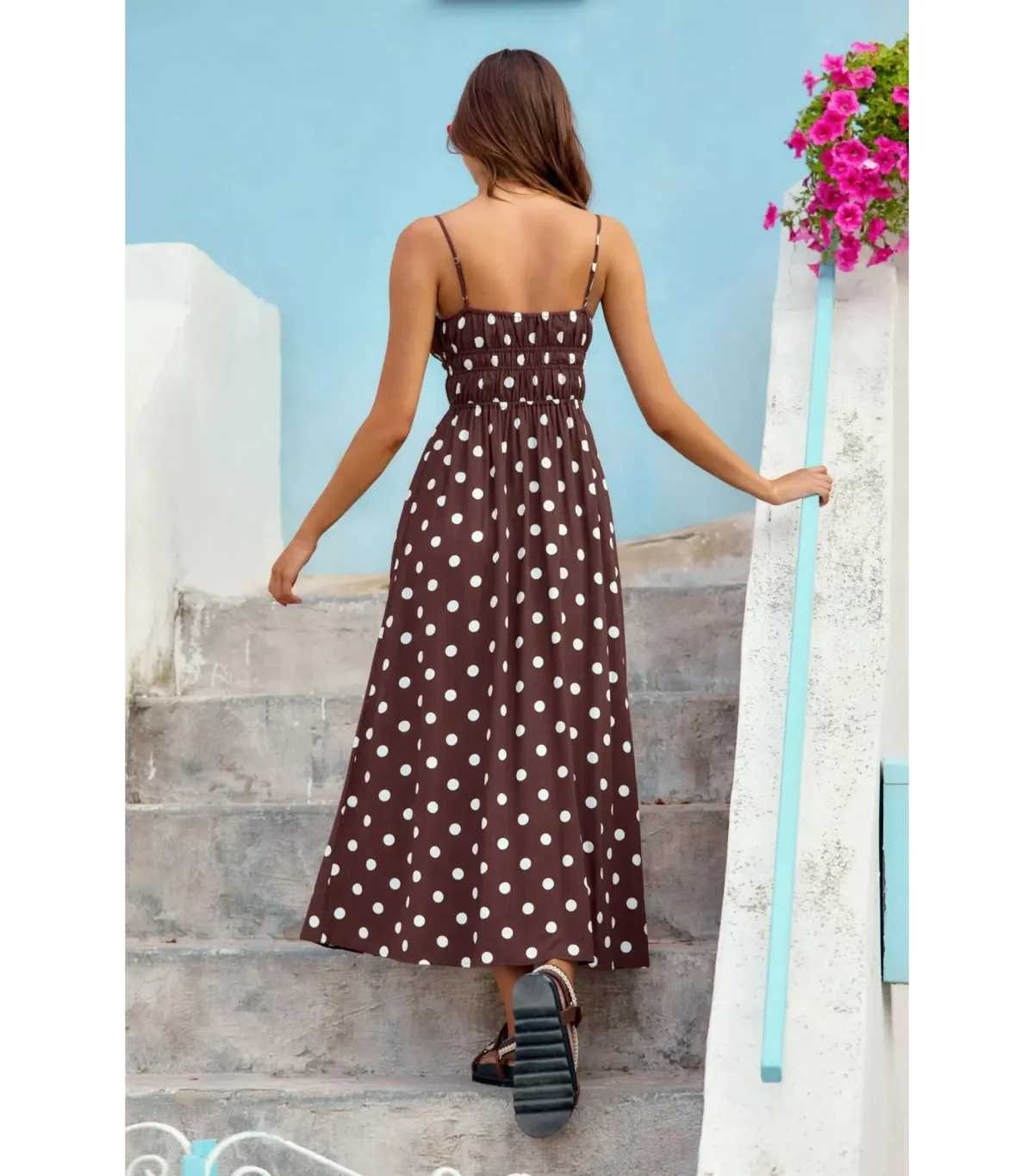 Mister Zimi Gigi Maxi Dress in Cookies and Cream Print Size AU 10 - Image 3