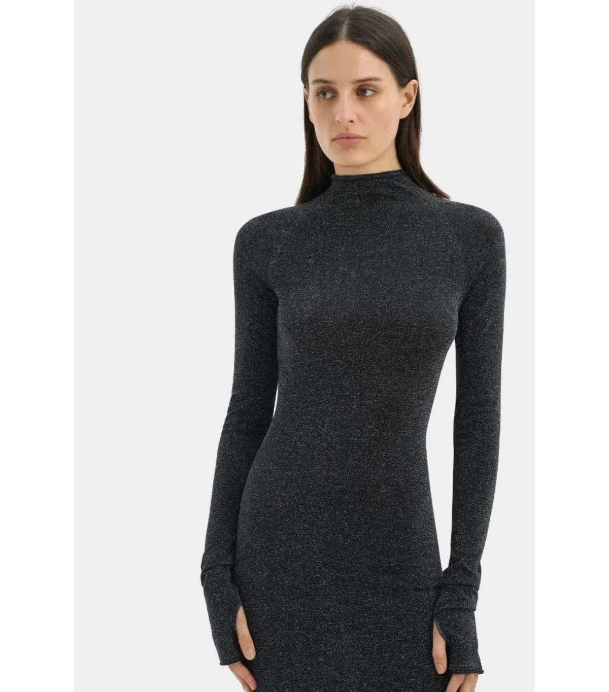 Sir the Label Chiano Long Sleeve Maxi Dress in Black Silver Size 2 / AU 10 - Image 2