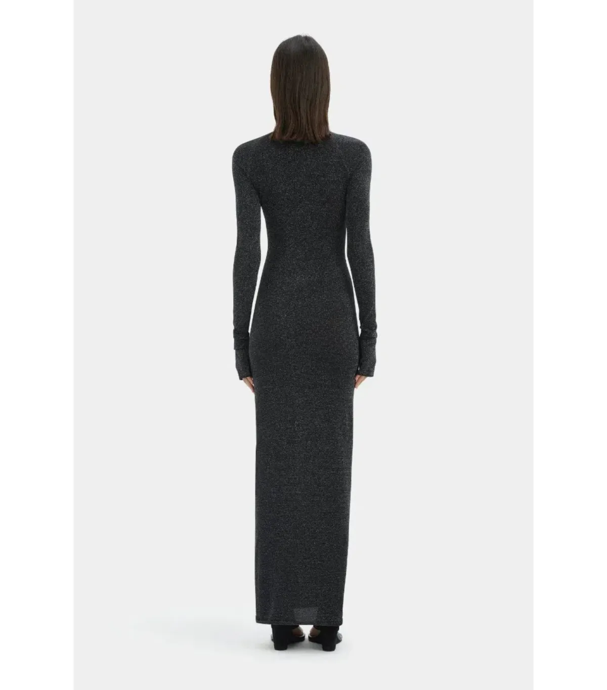 Sir the Label Chiano Long Sleeve Maxi Dress in Black Silver Size 2 / AU 10 - Image 3
