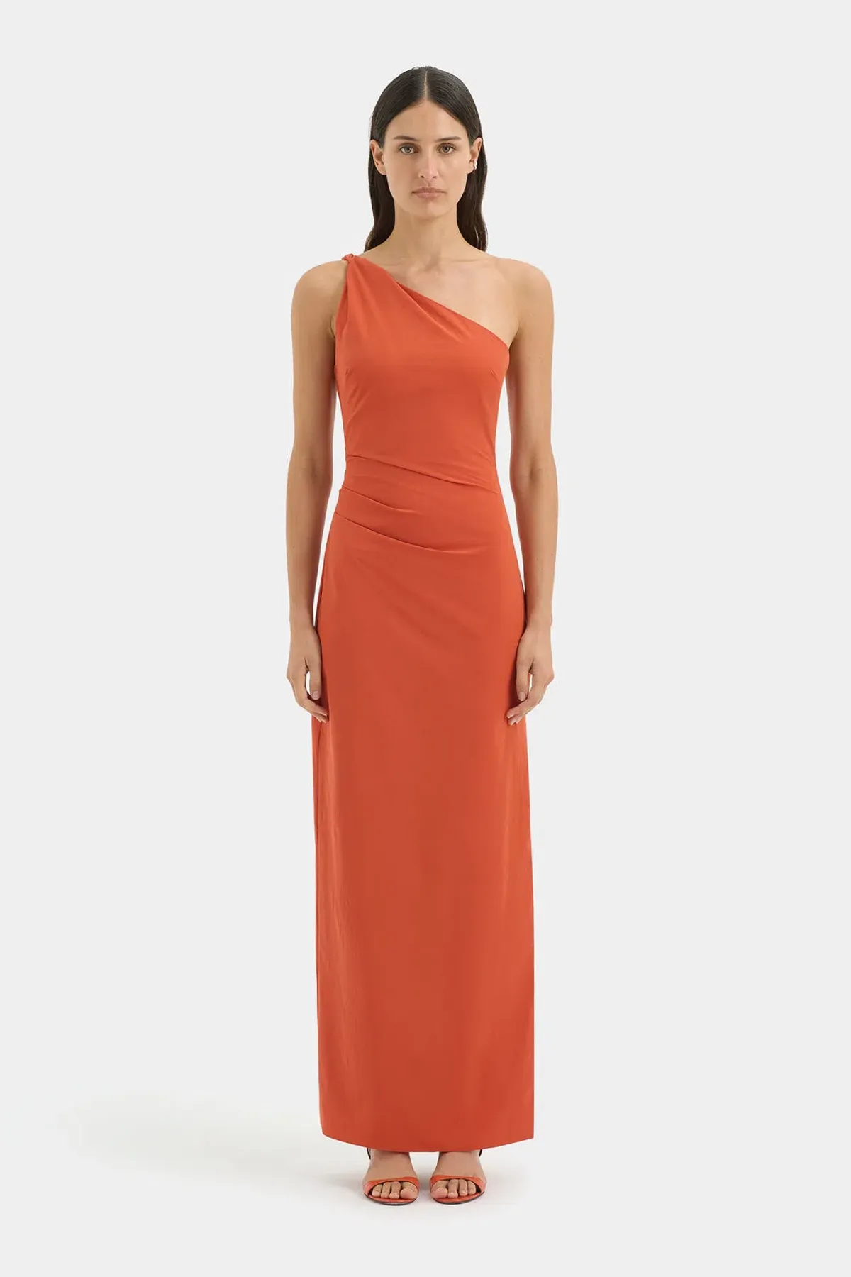 Sir the Label Rossana Gown in Terracotta Size 0/Au 6 - Image 1