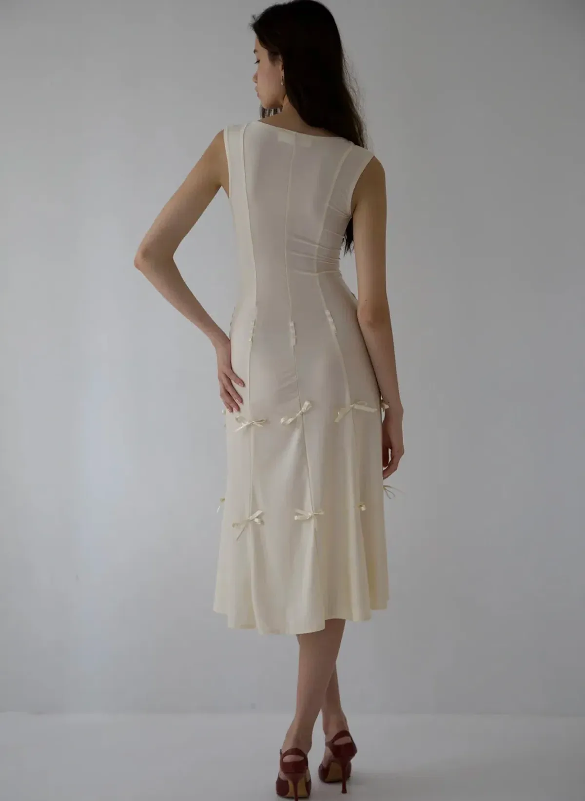 BUCI NY Heiress Dress In Cream Size 6 - Image 4