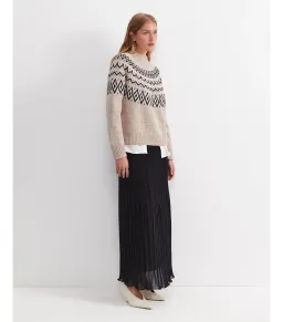 Sportscraft Sunflower Fair Isle Wool Sweater Oatmeal Size  for rent on The Volte - image 2