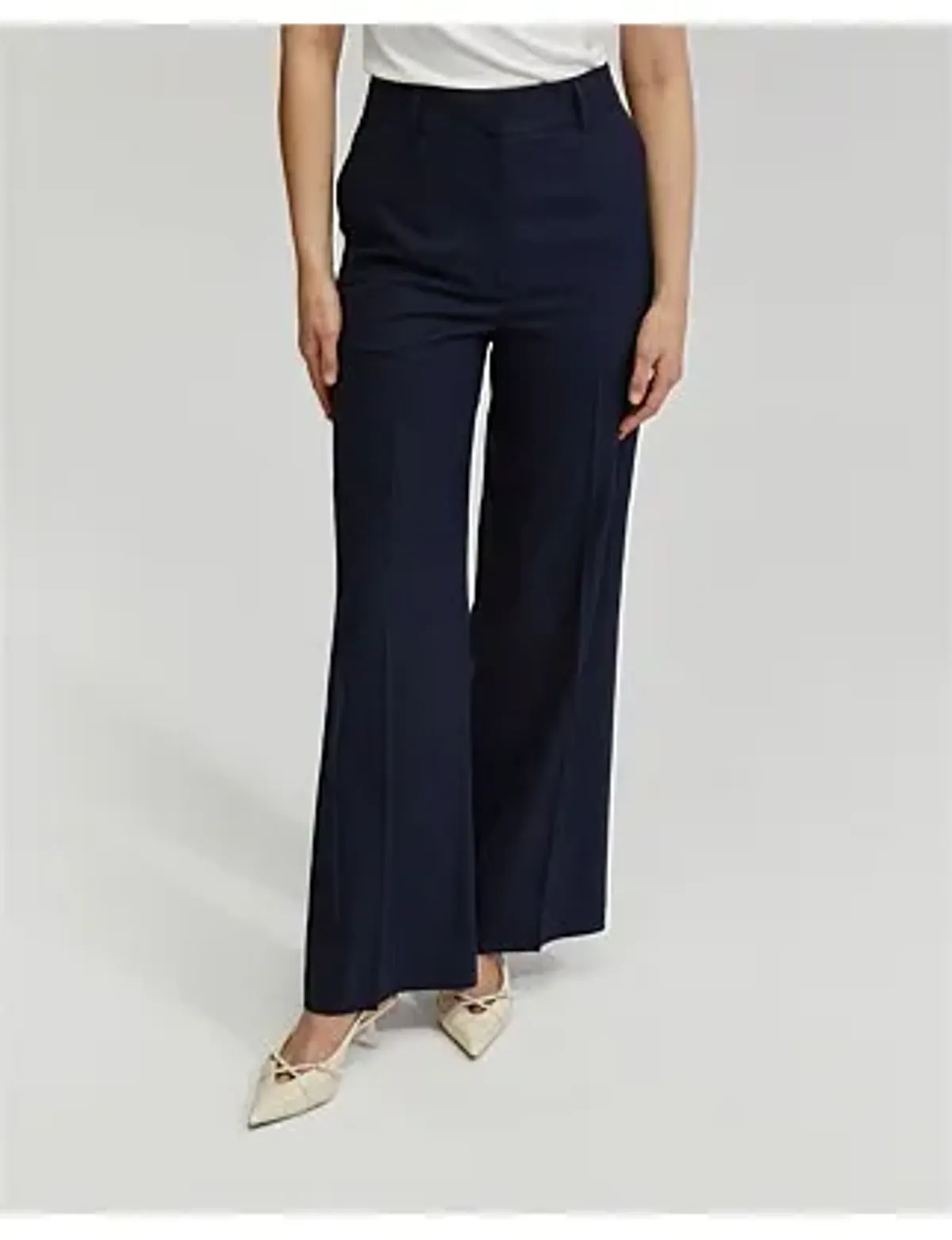 Oxford Lydia Wool Stretch Suit Trousers Navy - Image 4