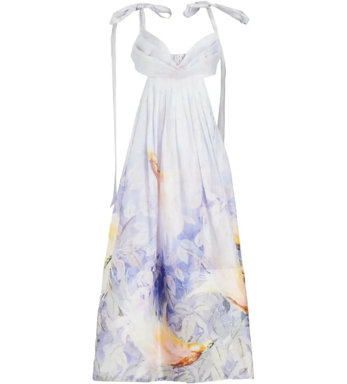 Zimmermann Candescent Bralette Gown Lavender Bird Size 2 AU 12 - Image 6