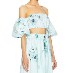 Zimmermann Lightburst Blue Two Piece Set Size 6 for rent on The Volte - image 3