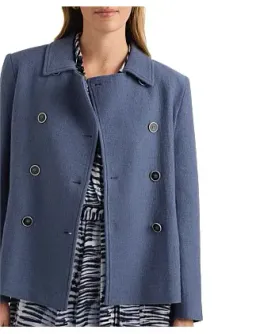 David Lawrence Brandon Felted Wool Jacket in Slate Grey Size 4/XXS for rent on The Volte - image 2