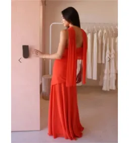 By Nicola Fiesta Off Shoulder Maxi Dress in Fiesta Size AU 6 for rent on The Volte - image 4
