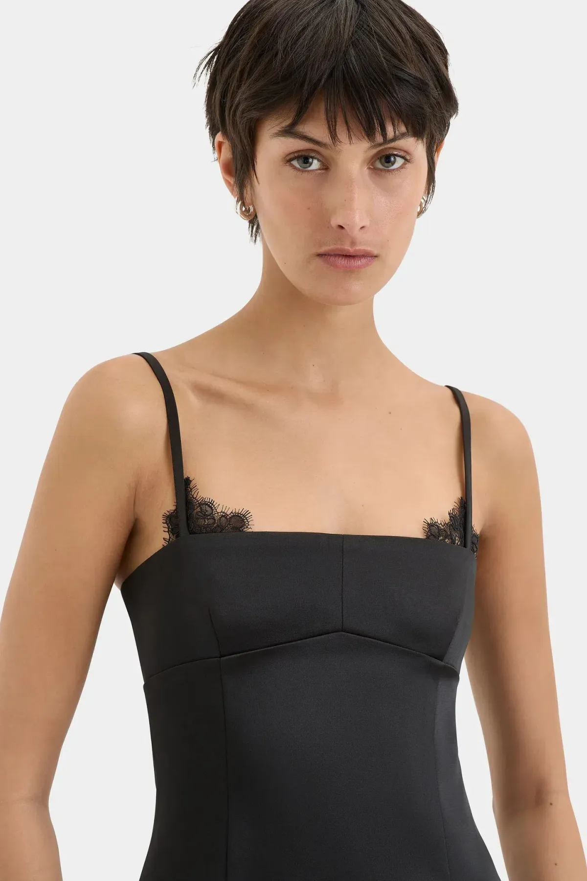 Sir the Label Poppy Column Midi Dress Black Size 12 - Image 3