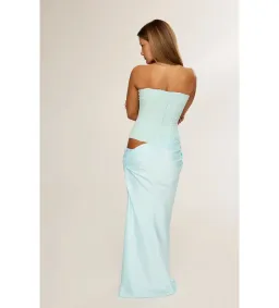 HNTR The Label Huxley Gown Aqua Size 8 for rent on The Volte - image 3