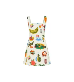 Alemais Samaki Mini Dress Print Size 12 for rent on The Volte - image 4