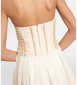 Zimmermann Wonderland Lace Up Midi Dress Sunset Ombre Size 2 AU 12 for rent on The Volte - image 5