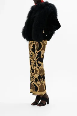 Camilla Magic In The Manuscripts Velvet Jacket with Fur Panels Black Size S/ Size AU 10 for rent on The Volte - image 3
