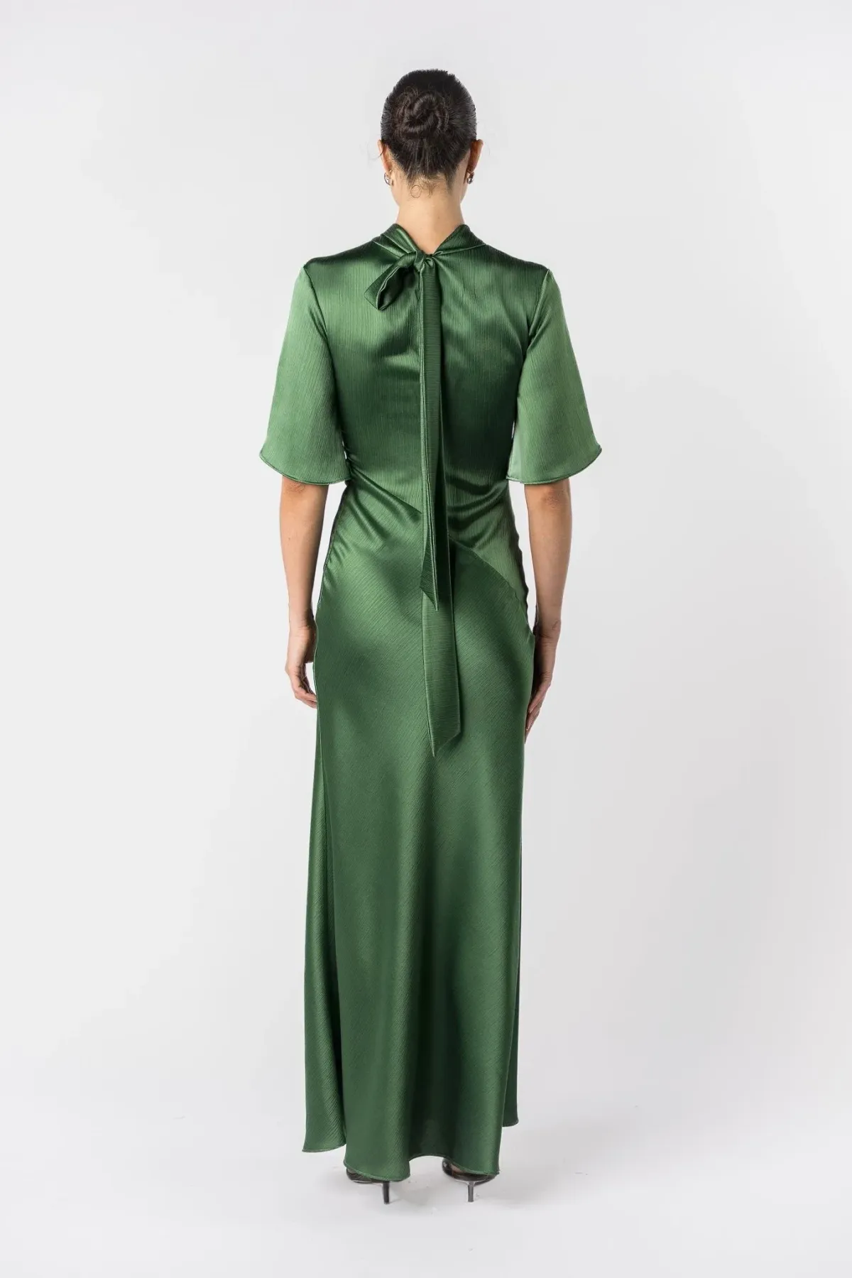 One Fell Swoop Claret Dress Matilda Green Size AU 12 - Image 5