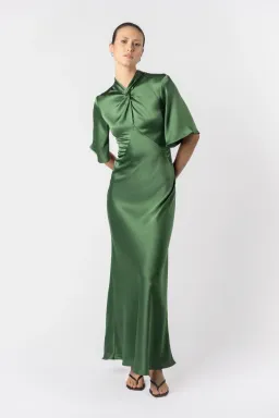 One Fell Swoop Claret Dress Matilda Green Size AU 12 for rent on The Volte - image 6