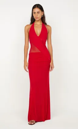 Bec & Bridge Deija Halter Maxi Dress in Red Size 8/S for rent on The Volte - image 1