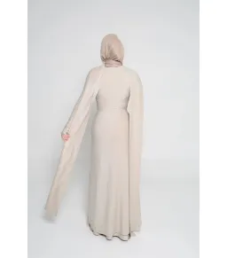 Alaía Muse Elara Maxi Dress Champagne Size S / AU 8 for rent on The Volte - image 3