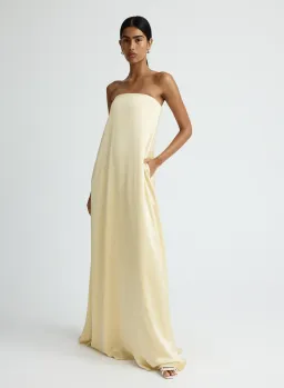 Anna Quan Delfina Maxi Dress in Champagne Size 12 for rent on The Volte - image 1