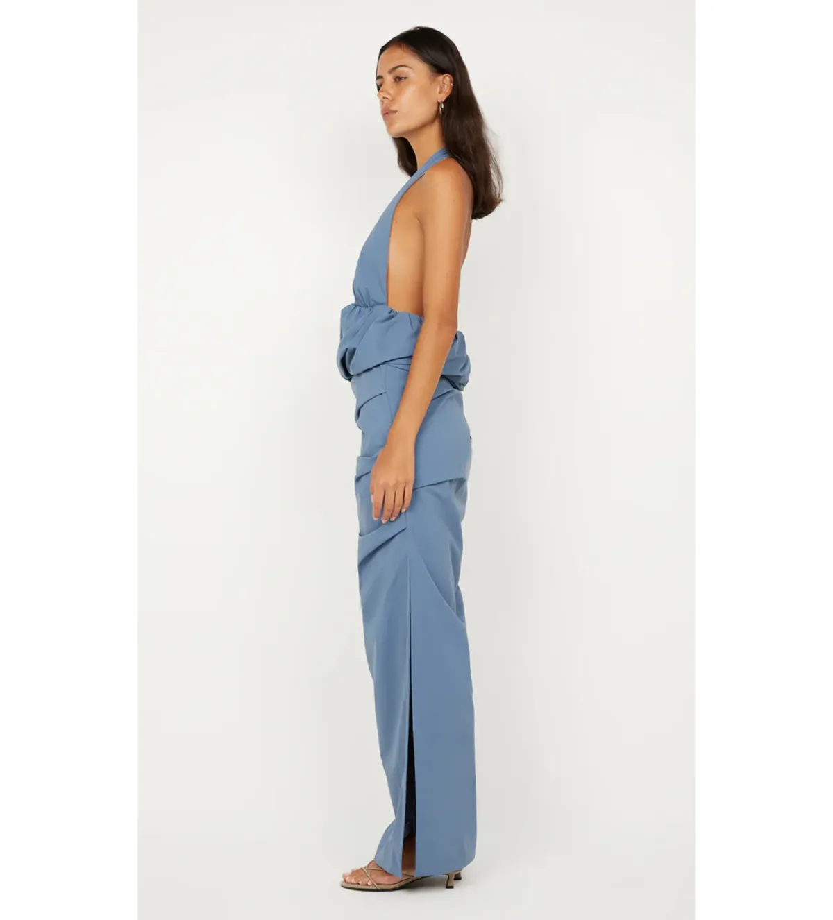 💙 Bec & Bridge Priscilla Bubble Maxi Dress Steel Blue Size 6 💙 - Image 2
