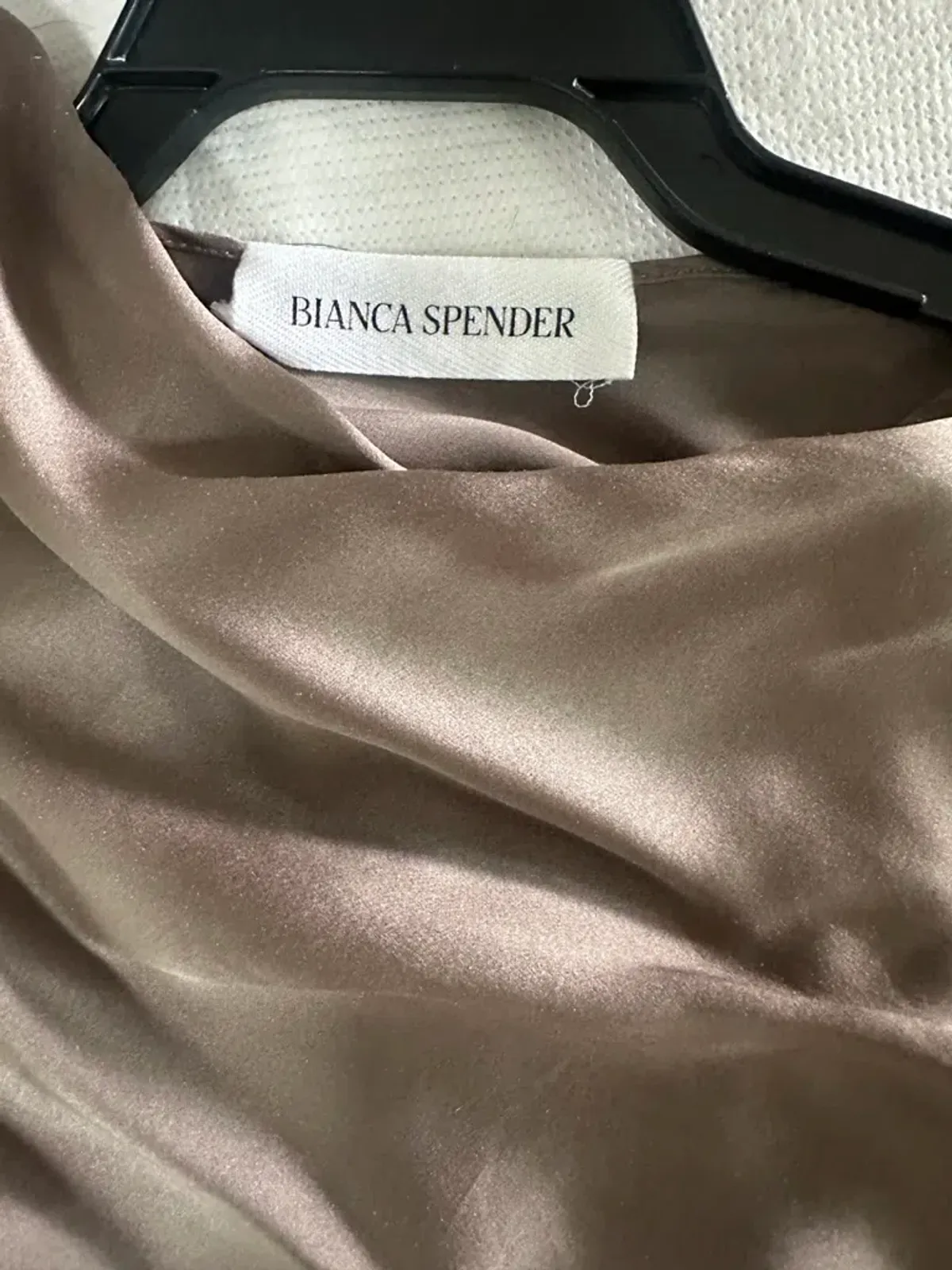 Bianca Spender Bronze Silk Roma Gown Size AU 12 - Image 5